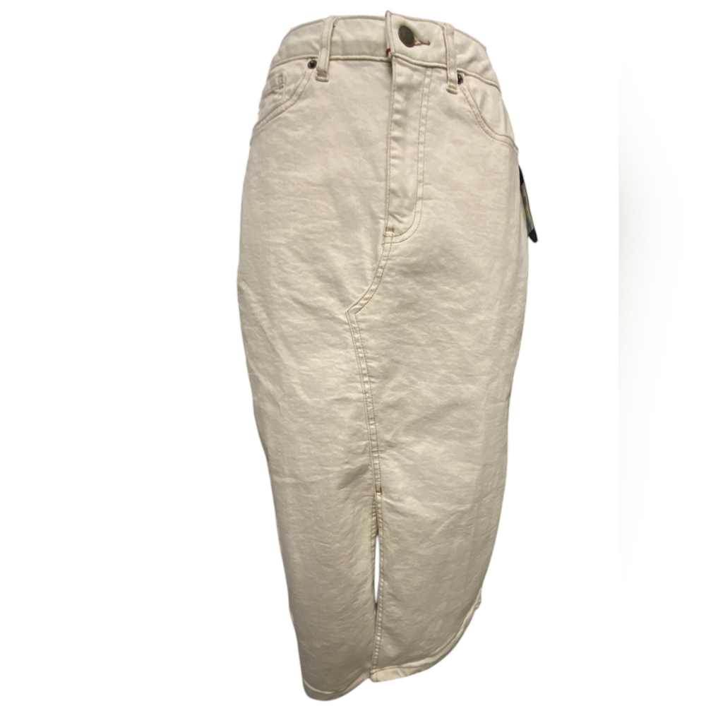 Tommy Hilfiger Claire High Rise Denim Midi Skirt - Picture 9 of 9